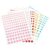 6 Sheets Acrylic Adhesive Rhinestone Face Jewel Stickers