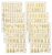 6 Sheets Gold Sticker Letters, 3D Letter Stickers Self-Adhesive
