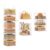 6 Tier Hanging Closet Organizers and Storage, 4 Hooks 2 Adjustable Dividers