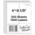 6 up 3-1/3″ x 4″ FBA Shipping Address Labels for Packages (250 Sheet)