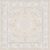 6×6 Square Beige Area Rug: Vintage Floral Soft Washable Carpet Living Room