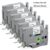 6X Compatible with Brother Label Maker Tape 9mm .35 White Laminated TZe-221