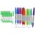 7-ackz Permanent Markers Green and Assorted Colors Fine Point