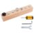 7-Hole Screw Combination Set, Wooden Fine Motor Skills Toy for Early Learning and Young Learners, Educational Screw-Tightening Busy Board with Wrenches and Screwdriver, Multicolor, 7.9 in / 20 cm