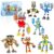 7-in-1 Singing Monsters Building Blocks, 7 Packs My Music Game Monster Friends Building Set, Game Action Figure Building Toys for Boys and Girls Adults, 639 PCS