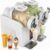 7-in-1 Slushy Maker, 185W Commercial Soft Serve Ice Cream Machine, 360° Stirring, Adjustable Hardness And Temperature, for Home, Cafes, Parties DoubleBowl-White