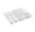 7-Piece Plastic Drawer Organizer, Storage Tray for Kitchen Desk Bathroom