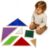 7-Piece Sensory Wall Panel Set for Kids, Modular Wooden Activity Boards with Interchangeable Textures & Sequin Flip Triangles, Fine Motor & Sensory Exploration Toys for Classroom, Daycare & Home
