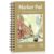 70 Sheets Hardcover Marker Paper Pad, 7.6x10in Alcohol Marker Paper Sketch Pad, 122lb/200gsm Heavyweight Spiral Sketch Book, Painting Coloring Drawing Paper for Beginners Artists Ideal Gift