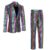 70 S Outfit for Men Glitter Breathable 2 Buttons