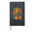 70s Vibe Retro Record Player Music Nostalgia Style Hardcover Journal, Black