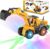 Car Toys for Toddlers, Excavator Toy with 2 Flashing Lights Music, Toy Trucks Construction Vehicle with 1 Moving Arm, Baby Toys for 3 4 5 6 Year Old Boys, Kids Valentine’s Day Easter Birthday Gifts