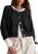 UNCLECAT Womens Cropped Cardigan Sweaters