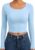EKOUAER Long Sleeve Crop Tops