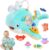 Velenyth Baby Sensory Toys 6-12 Months – Montessori Ocean Adventure Set with Soft Whale & 6 Sea Animals, Rattle, Crinkle, Squeaker & Mirror for Fine Motor Development