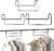 KARLLIU 3 Pack Metal Space Saving Hangers for Clothes
