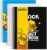 Comix 3 Subject Notebook with 3 Divider, 8.5″ x 11″ letter size, 150 Sheets College Ruled Notebook with Plastic Cover for Office/School/Home (Blue, White, Black)