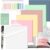 Transparent Sticky Notes 3x3inch (with Sticky Tabs & Marker Pen), MEIGAONE 9 Pack Clear Sticky NoteSuper Strong Adhesion, Waterproof Translucent Sticky Note for Study, Book,Office,School Supplies