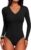 ANRABESS Womens Bodysuits Tops
