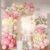 NUTTYBASH Pink and Yellow Balloon Arch Kit