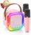 Kinglucky Mini Karaoke Machine for Kids, Top Birthday Gift Pick for Girls Ages 3, 4, 5, 6, 7, 8, 9, 10, 11, 12 Years Old, Kids’ Personal Video Players Accessories with 2 Mics Singing Present Toy, Pink