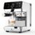 MAttinata CM1833L Automatic Cappuccino Machine, 20 Bar Espresso Machine, Coffee Maker with Dual Boiler & Self-Cleaning Milk Frother, Touch Screen Latte Machine, Stainless Steel for Kitchen, Silver