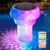 2 in 1 Pool Chlorine Floater Solar Pool Light – Chlorine Tablet Floater with Colorful Lights, Floating Dispenser Large Capacity for 3” or 1” Tablets, Remote-Controlled Adjustable