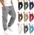 Boys Cargo Pants Baggy Elastic Waist Casual Track Uniform Pant | Athletic Joggers with Multi Po