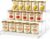 Tviorst 3 Tier Clear Acrylic Display Shelf Organizer, Pantry Can Rack for Food and Drinks, Tiered Stand for Perfume, Cupcakes, Cookies, Party Food, Figurines and Collectibles