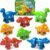 Edumoteso 26PCS Dinosaur Alphabet Learning Toys for 18M+, Montessori Educational Toys for 3 4 5 Year Old, Toddlers Preschool Activities Fine Motor Toys for Boys, Double Sided ABC Matching Game