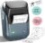NIIMBOT B1 Label Maker, 2Inch Bluetooth Label Printer for Home, Blue | Label Maker Machine Support Smartphones & PC for Small Business, School, Office, Came with 1 Roll White Label(2×1.2”)