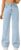 TRENDY QUEEN Straight Wide Leg Jeans