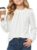 XMWEALTHY Girls Puff Long Sleeve Shirts