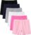YERIOK 6 Pack Girls’ Cotton Bike Shorts