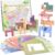 Vileafy Wooden Animals Toys for Toddlers 3-5, Balance Match Stacking Game