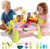 Ploomi 2026 Upgraded Water Table for Toddlers 1-3 – Outdoor Toys for Kids Ages 4-8 with Pump, Summer Outside Sensory Activity Pool Toys, Kitchen Play Sink Toy with Running Water, Fishing Toy, Pink