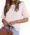 ZDC Womens Short Sleeve Sweaters