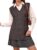 FISOEW Womens Cable Knit Sweater Vest