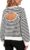 FISOEW Womens Oversized Striped Sweatshirts