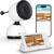 Smart WiFi Baby Monitor with 5-Inch Screen: 355° Pan-Tilt-Zoom Camera, HD Night Vision, Two-Way Audio, Cry Detection, Temp Sensor, 24/7 App Recording – Easy Setup, Baby Essentials for New Parents