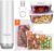 Handheld Vacuum Sealer for Food Powerful Vacuum Sealer Machine,Seal Meal Saver,Portable Food Sealer (Sealer + 2 Glass Vacuum Containers + 30 Reusable Bags)