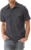 Zyvrenix Men’s Casual Button Down Shirts Outdoor Short Sleeve Summer Beach Elastic Shirt with Pocket Dark Gray L