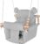 Baby Swing Indoor Outdoor,Secure Canvas Wooden Toddler Swing Seat, 3-Point Adjustable Safety Harness,Mounting Hardware Included,Gift for Boys and Girls, Grey