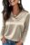 OFEEFAN Womens Silk Tops