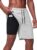 CRASTIMO Men’s 2 In 1 Running Shorts