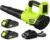 WOLFMEN Electric Cordless Leaf Blower with 2 Batteries and Charger
