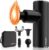 LOFTILLA Mini Massage Gun with Heat – Powerful Deep Tissue Massager, Portable Pocket-Sized Percussion Massager Gun for Muscle Relaxation, 4 Massage Heads, Gift for Men Women, Black