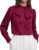 BTFBM Women Satin Blouses Bow Tie Work Business Casual Tops,Red,M