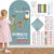 Magnetic Arch Wall Decal for Kids 18×40 Inch,Upgraded Thickened Magnetic Chalkboard for Most Wall,Suitable for Home Decoration Wallpaper and Children’s Game Room (Celadon, 18″ W x 40″ H)
