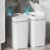 VANPOPUBS 2 Pack 2.7 Gal Bathroom Trash Can with Lid